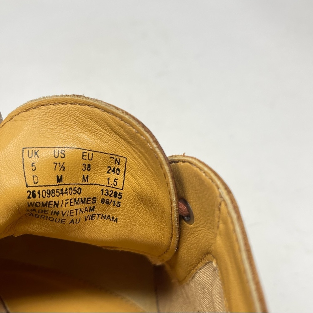 Clarks Originals Booties Womens 7.5 Brown Leather Block Heeled Chukka Lace Up - Picture 14 of 16